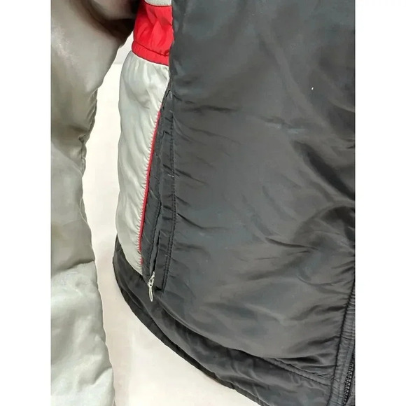 Vtg 80s 90s Woolrich Zip Jacket M Red Grey - Picture 4 of 10